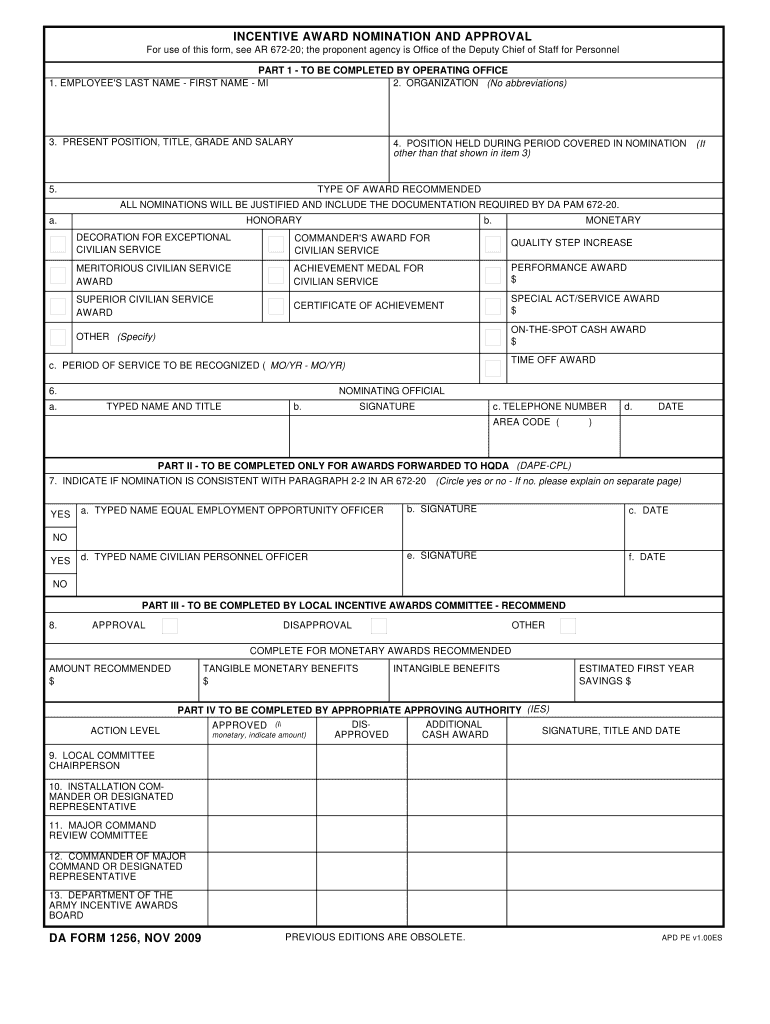 Download da Form 1256