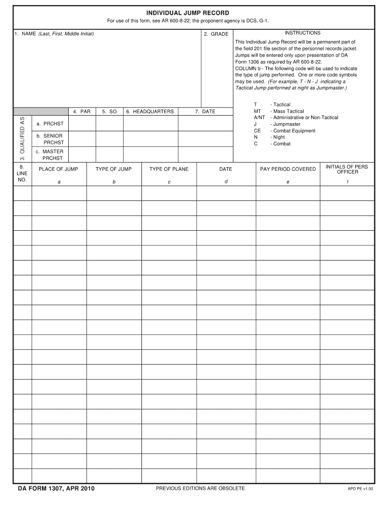 Download da Form 1307