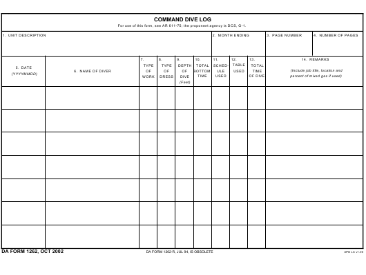 Download da Form 1262