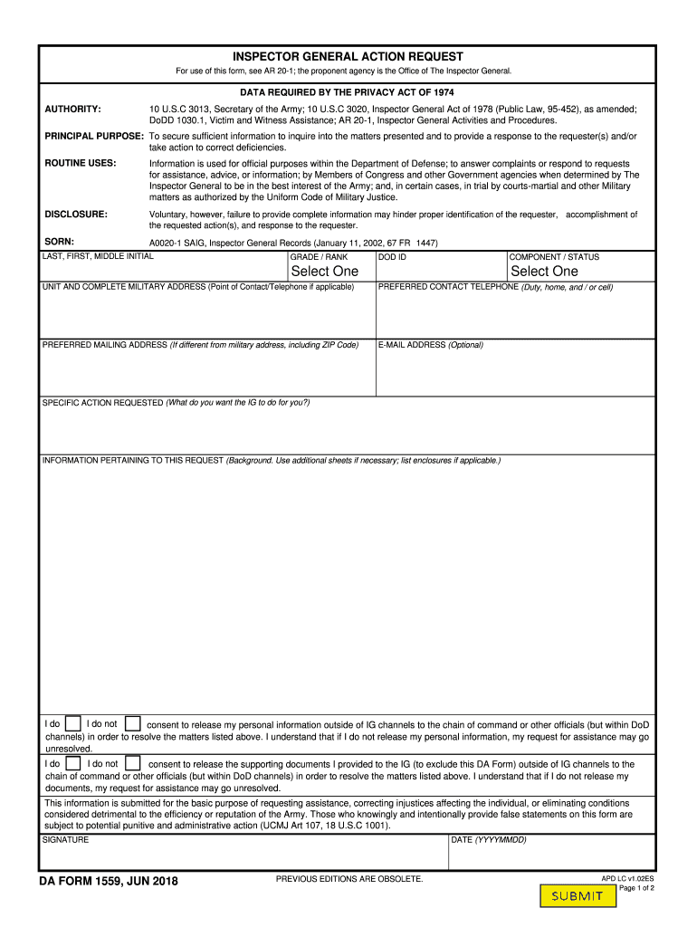 Download da Form 1559