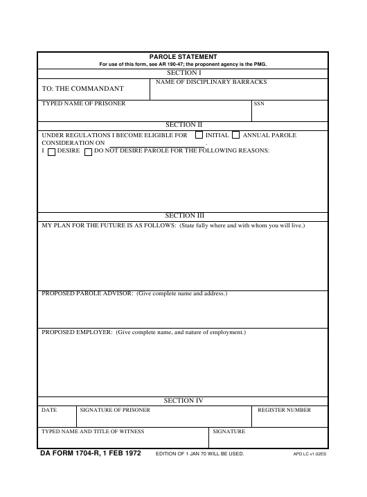 Download da Form 1704-R