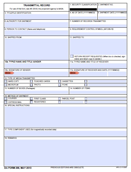 Download da Form 200