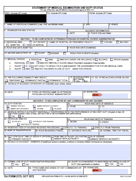 Download da Form 2173