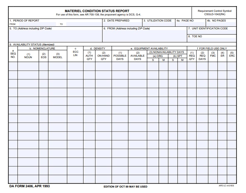 Download da Form 2406