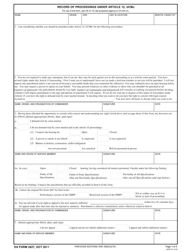 Download da Form 2627