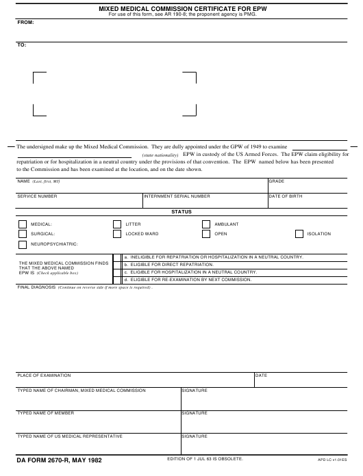 Download da Form 2670-R