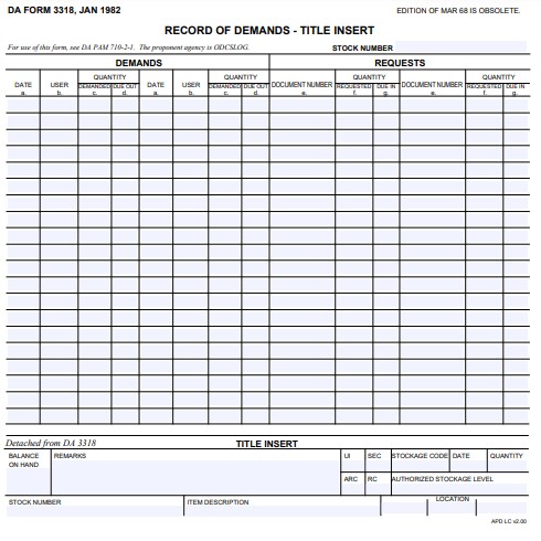 Download da Form 3318