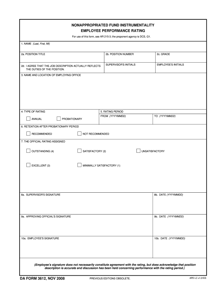 Download da Form 3612