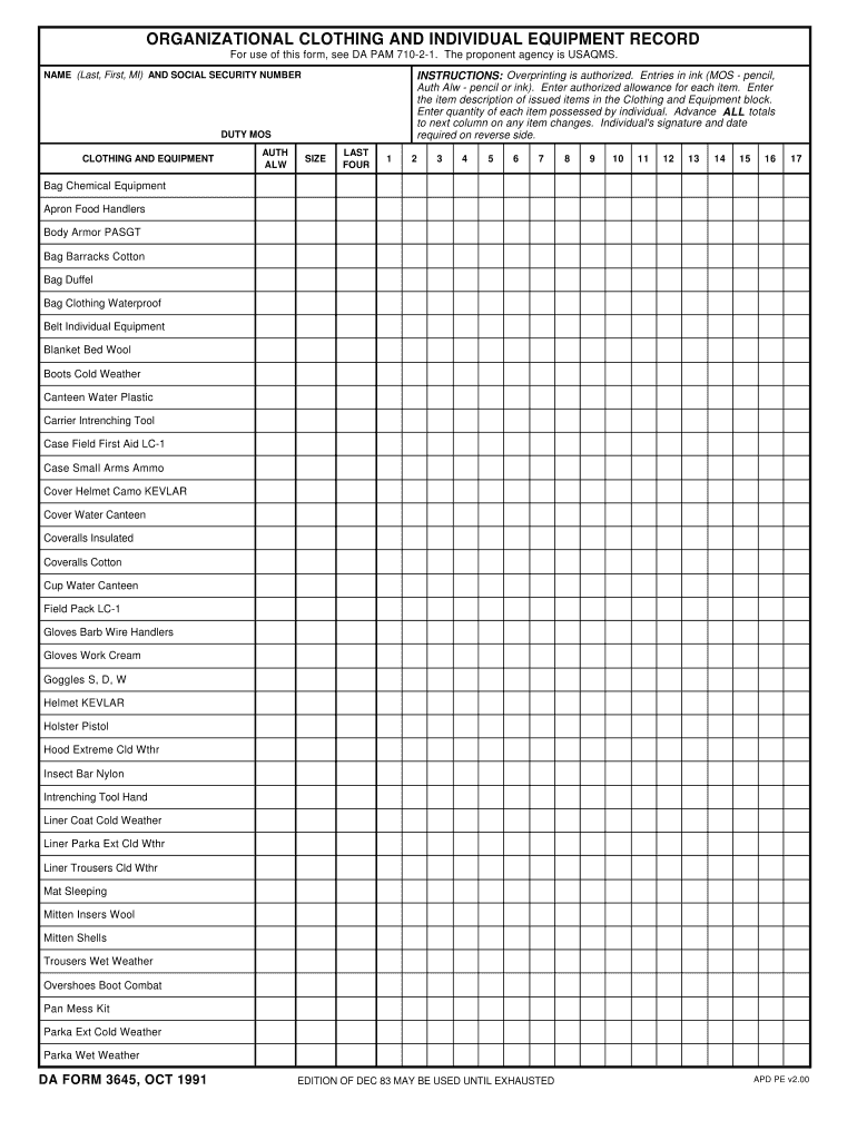 Download da Form 3645