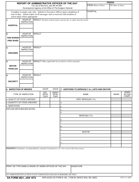 Download da Form 3821