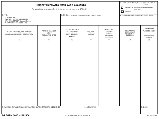 Download da Form 3830