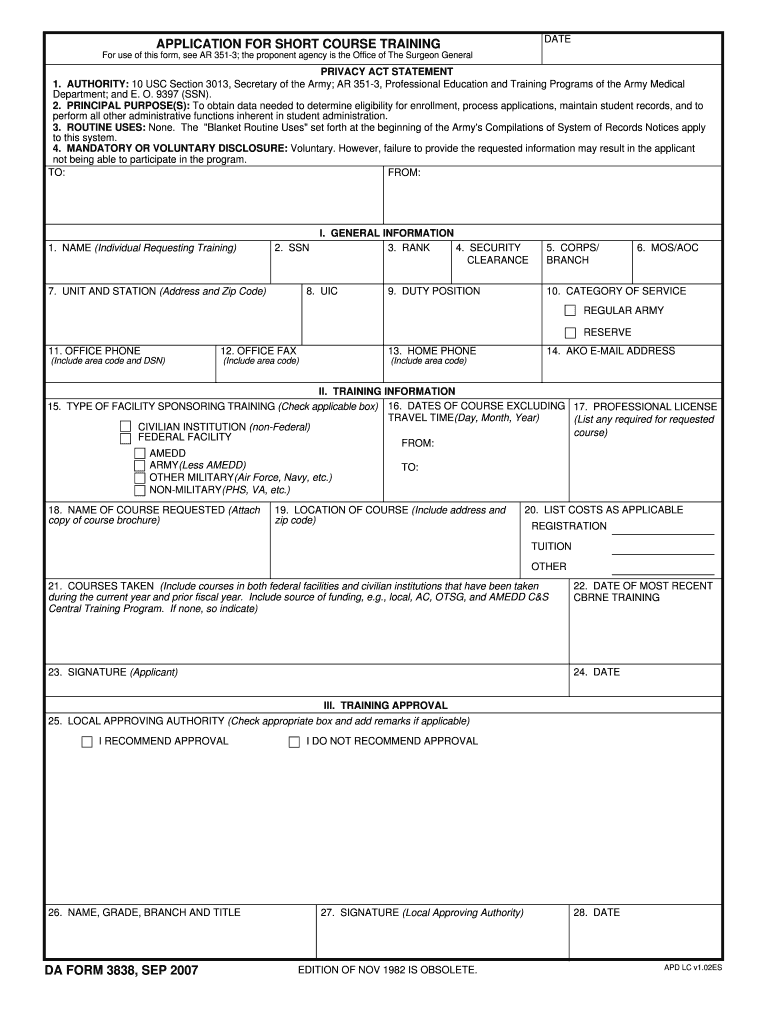 Download da Form 3838