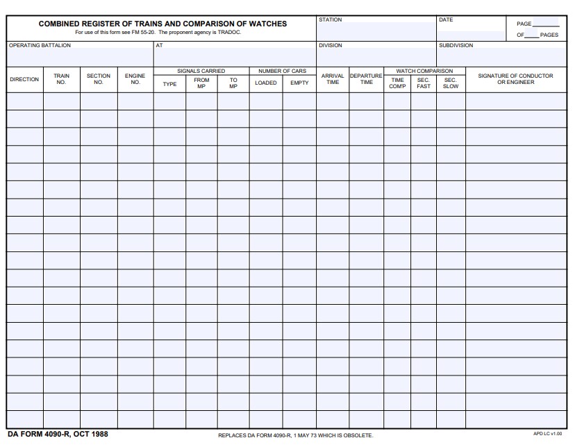 Download da Form 4090-R