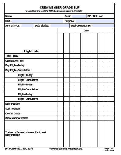 Download da Form 4507-1