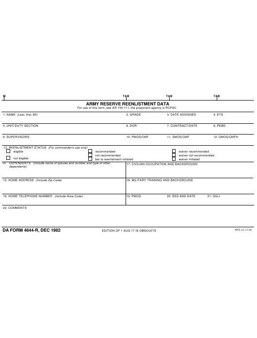 Download da Form 4644-R