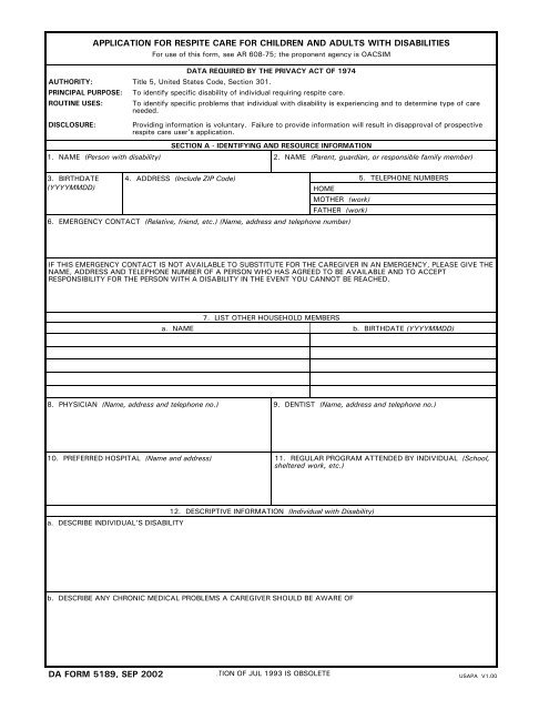 Download da Form 5189