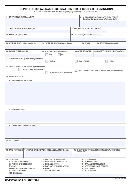 Download da Form 5248-R