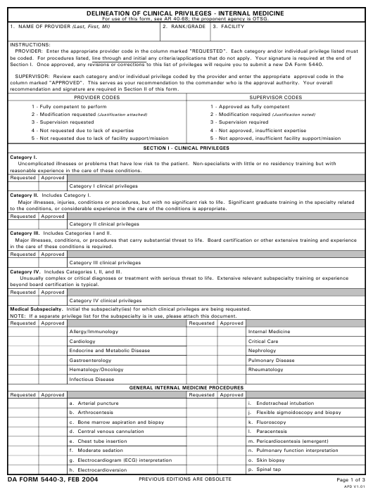 Download da Form 5440-3