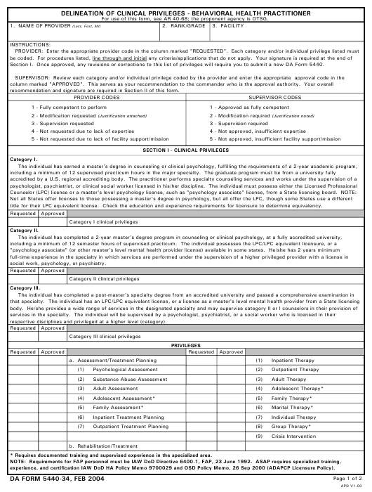 Download da Form 5440-34