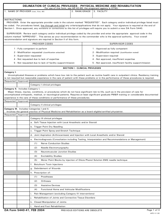 Download da Form 5440-41