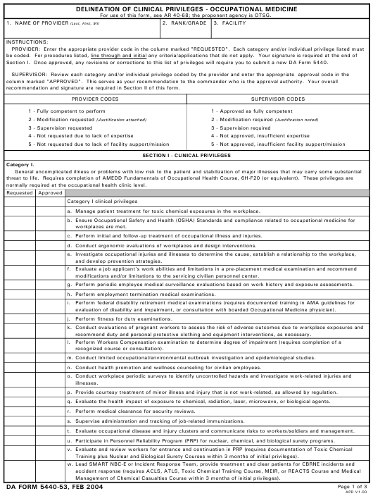 Download da Form 5440-53