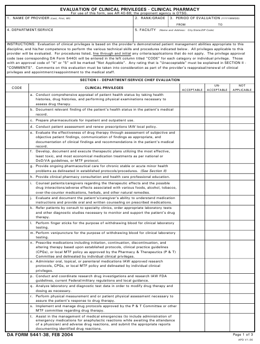 Download da Form 5441-38