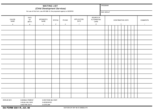 Download da Form 5561-R