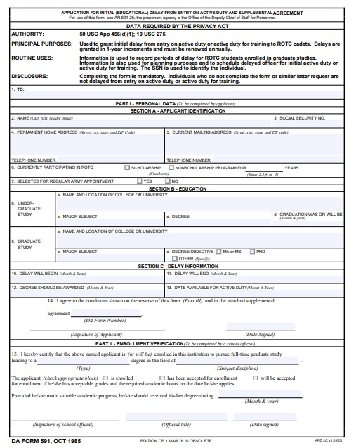 Download da Form 591