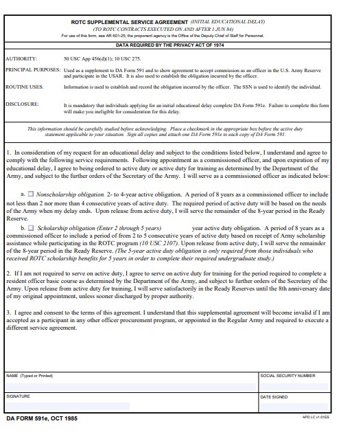 Download da Form 591E