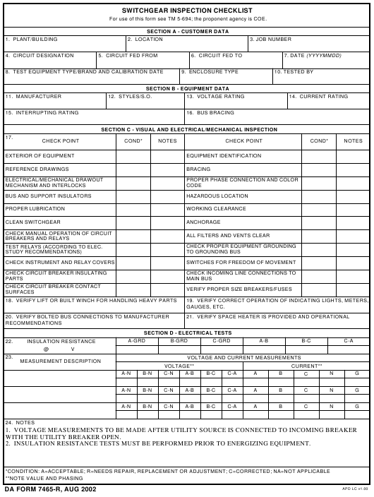 Download da Form 7465-R