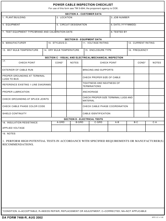 Download da Form 7466-R