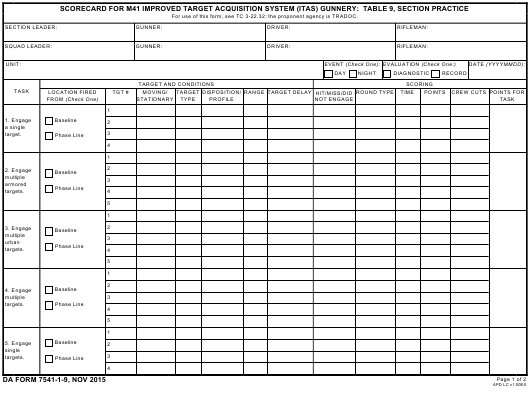 Download da Form 7541-1-9