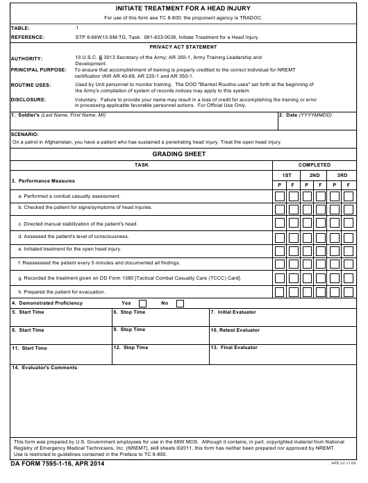 Download da Form 7595-1-16