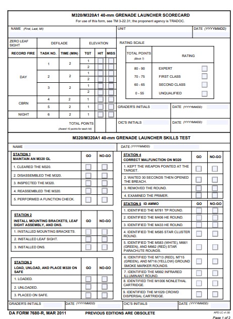 Download da Form 7680-R