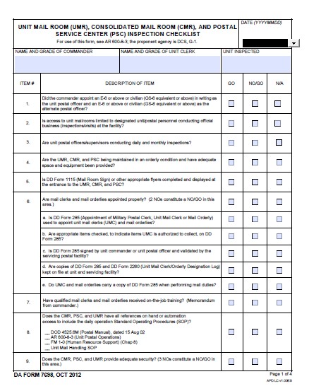 Download da Form 7698