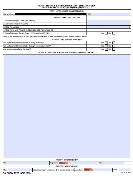 Download da Form 7723