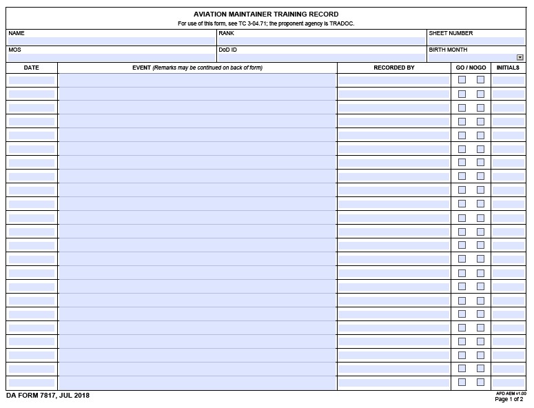 Download da Form 7817