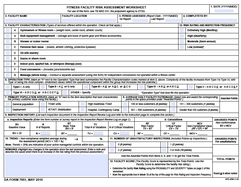 Download da Form 7851