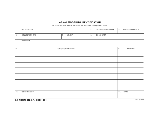 Download da Form 8025-R