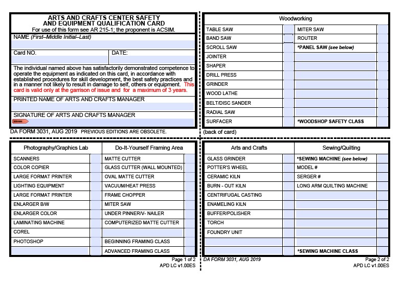 Download da Form 3031