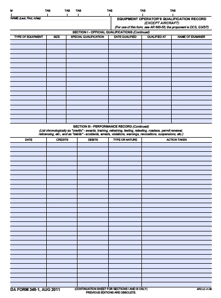 Download da Form 348-1