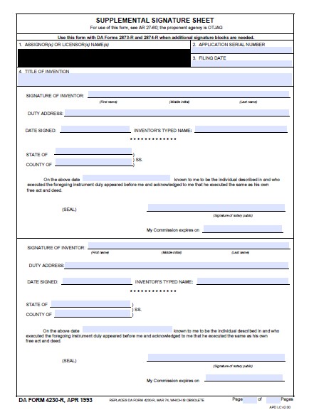 Download da Form 4230-R