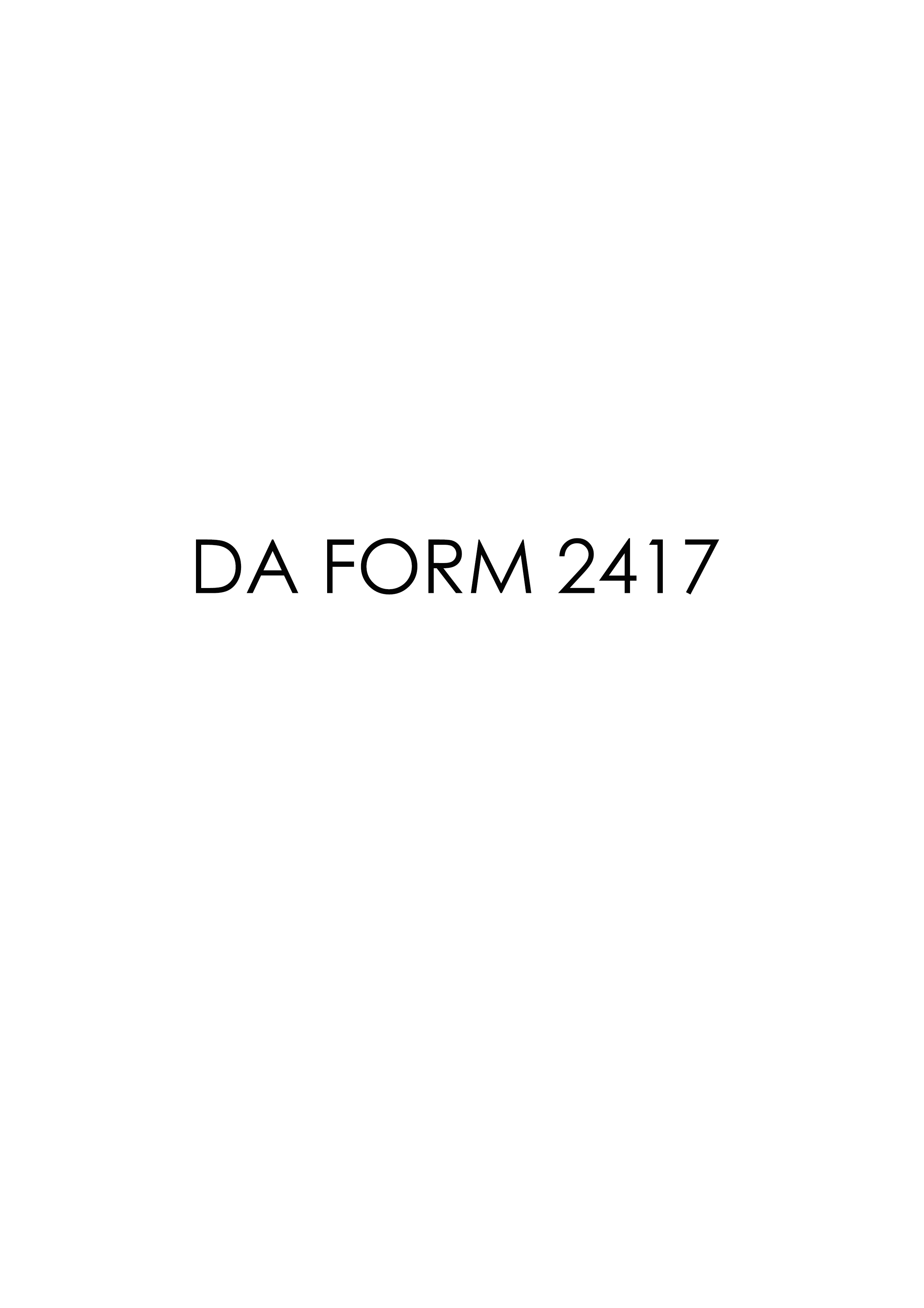 Download da Form 2417