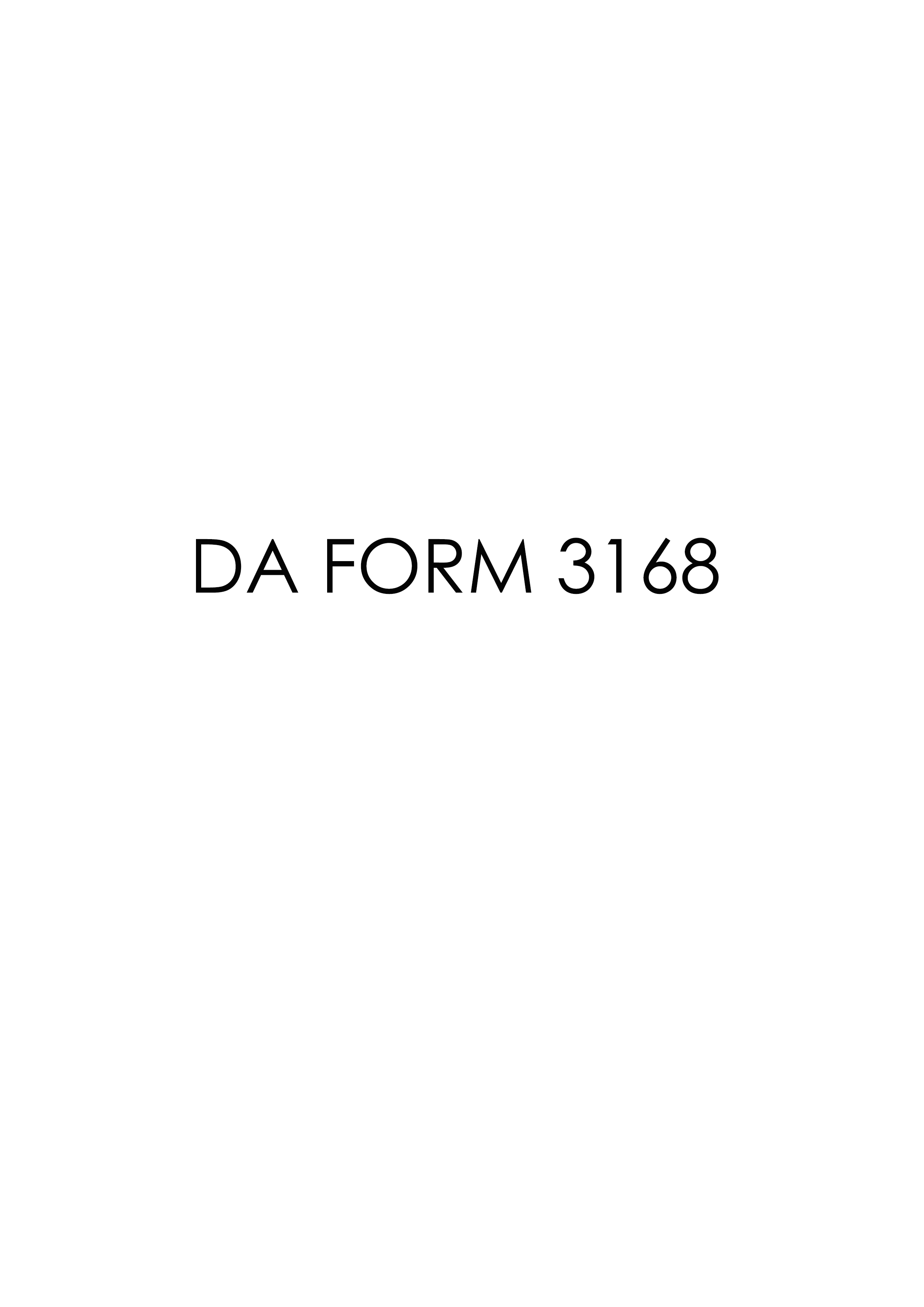 Download da Form 3168