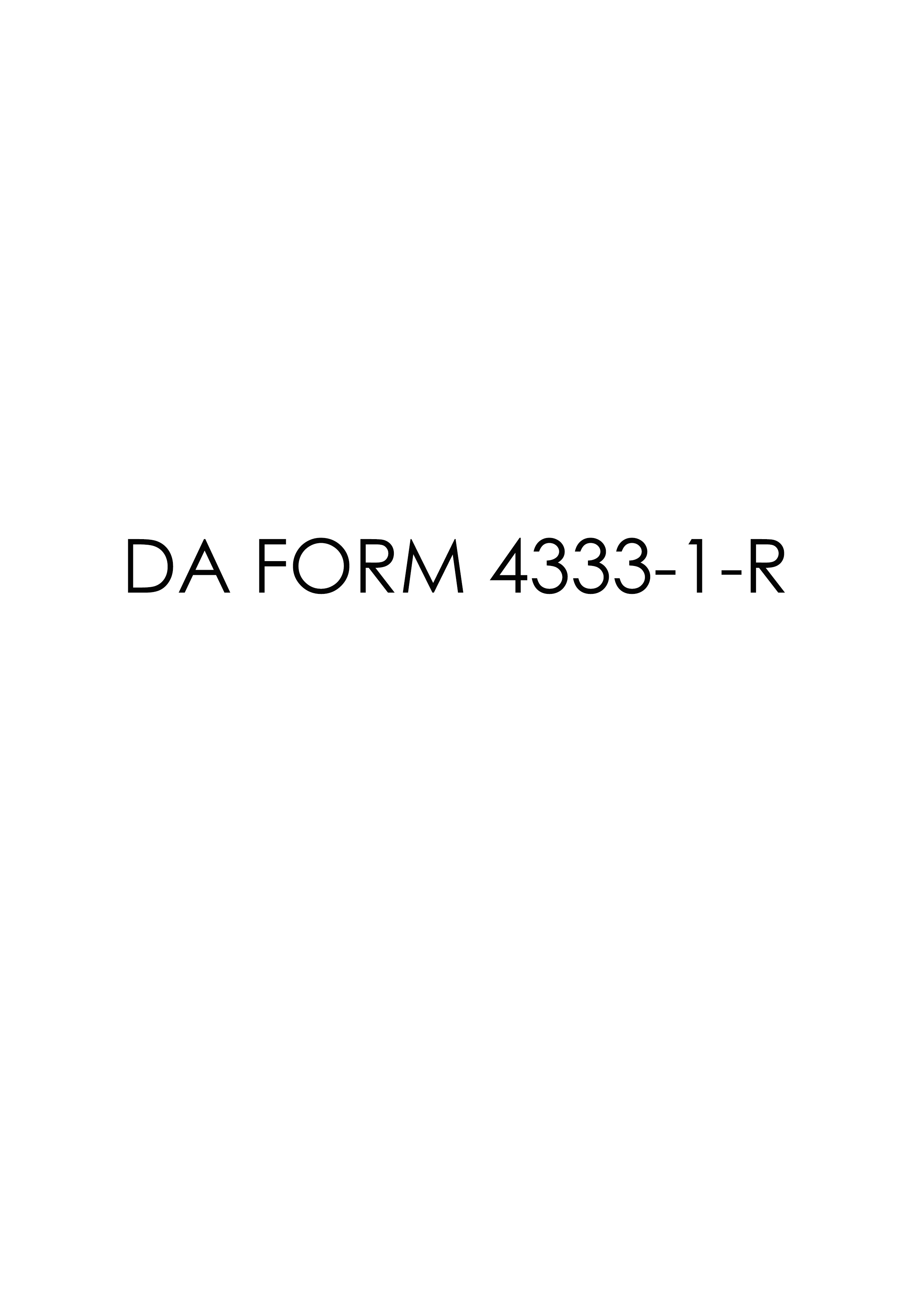 Download da Form 4333-1-R