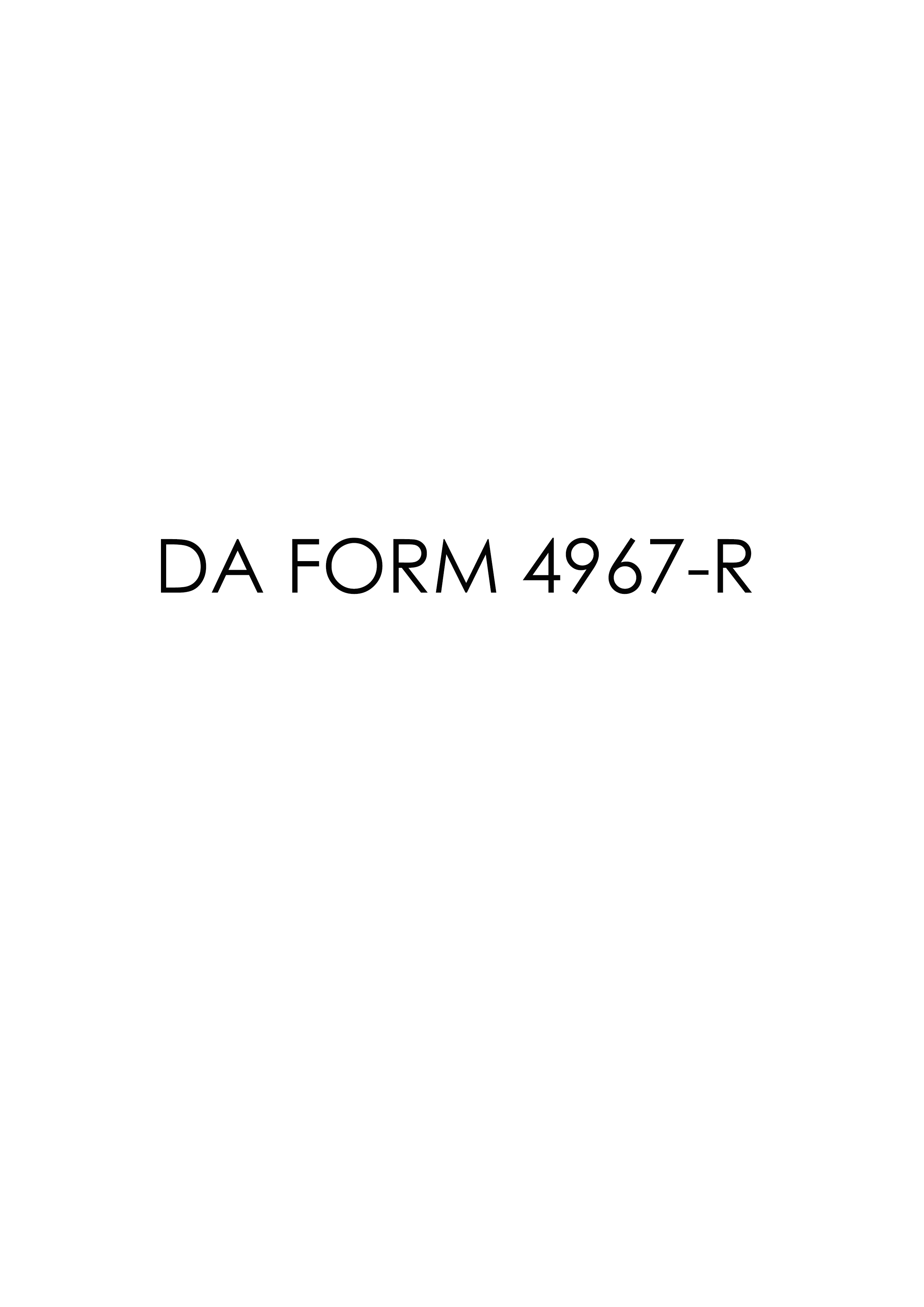 Download da Form 4967-R