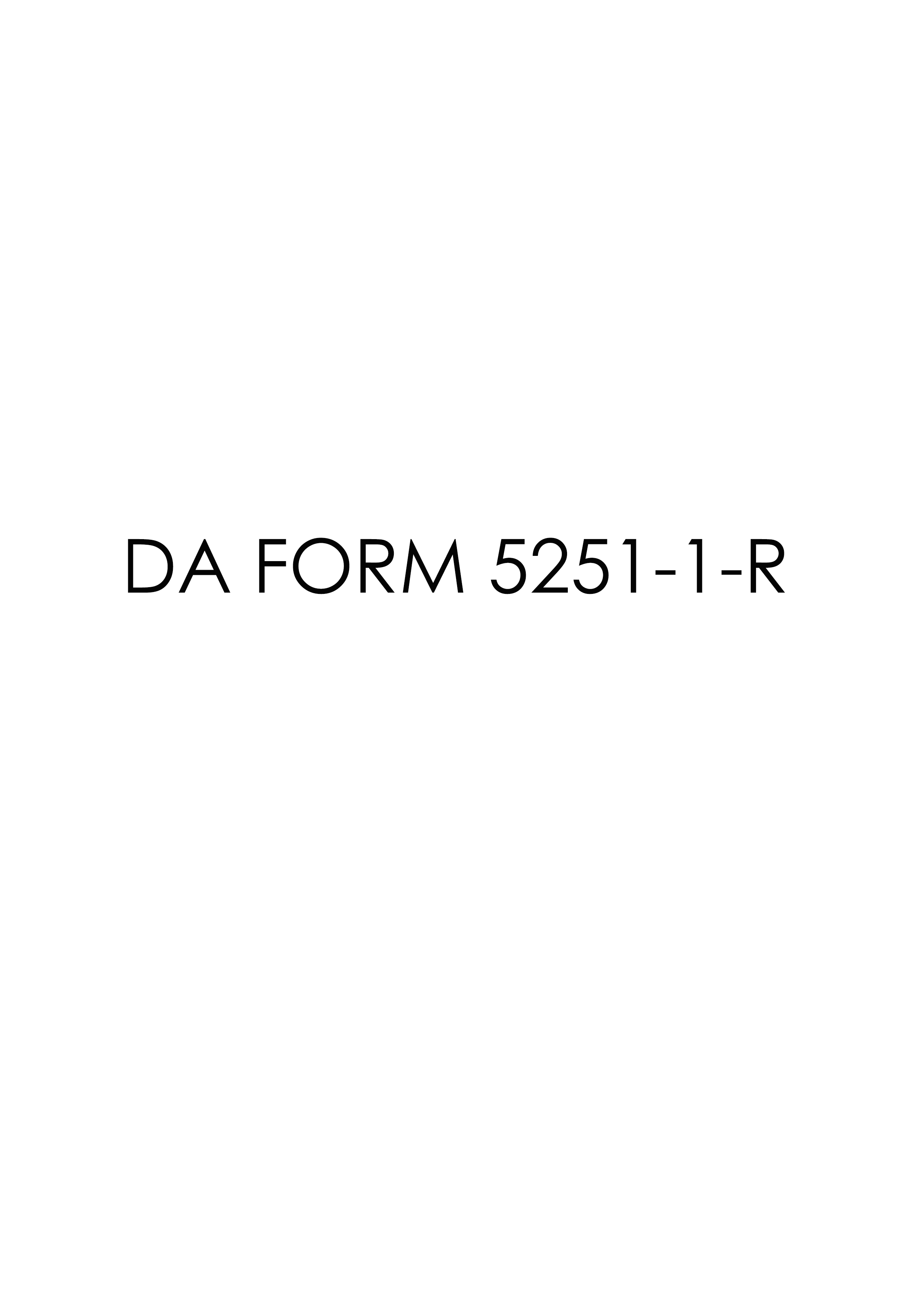 Download da Form 5251-1-R