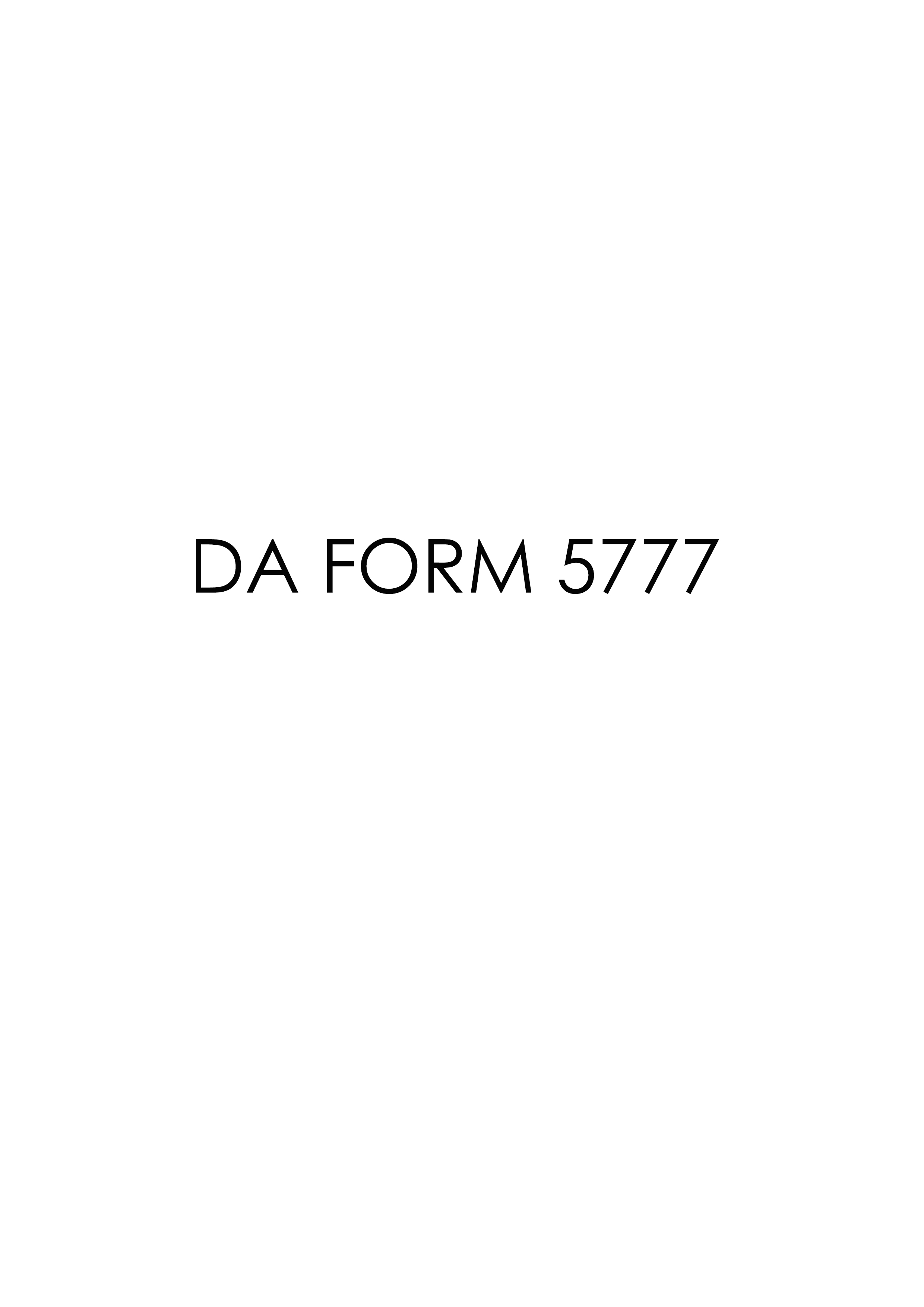 Download da Form 5777