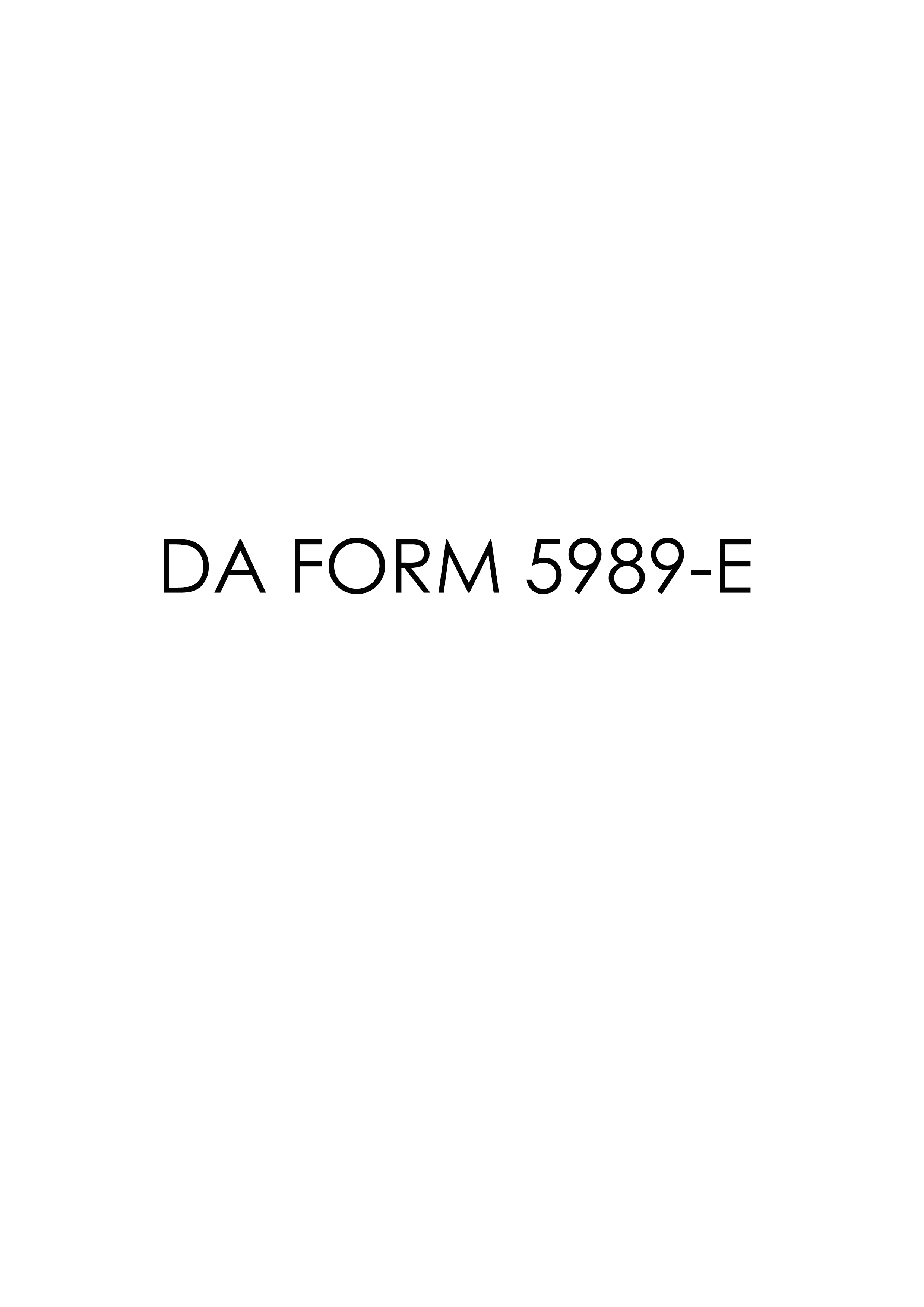 Download da Form 5989-E