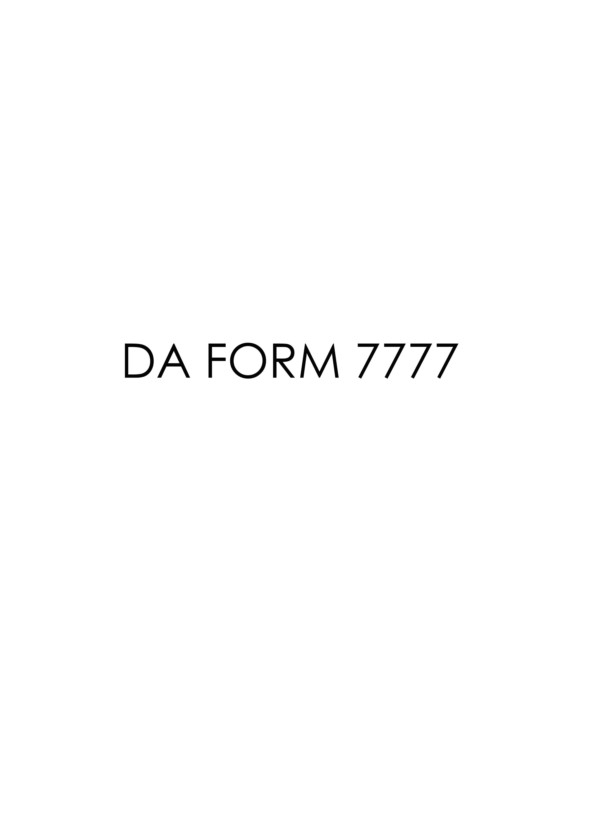 Download da Form 7777